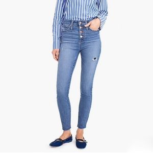 J. Crew toothpick jeans with buttonfly